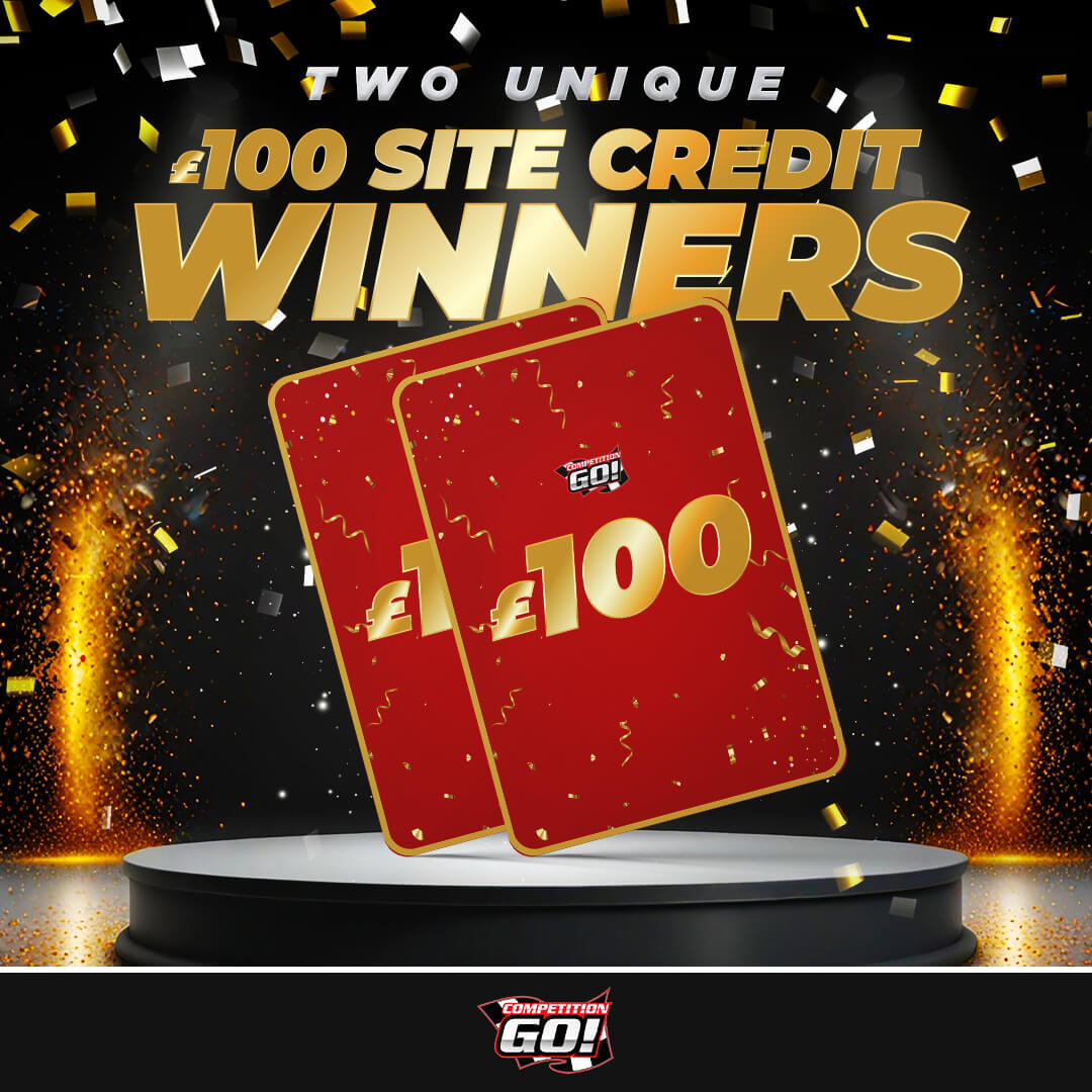 TWO £100 SITE CREDIT WINNERS
